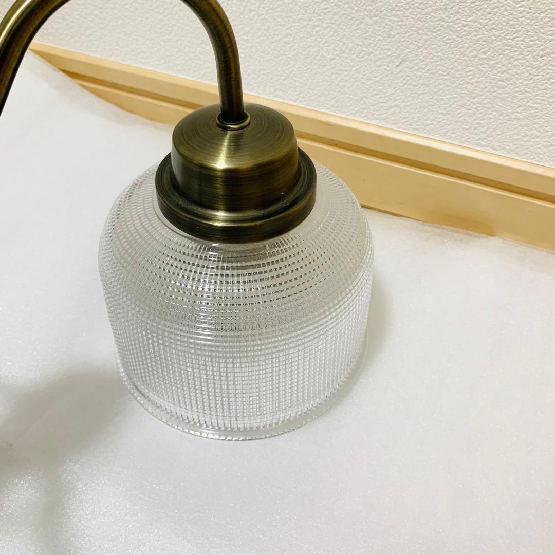 【動作品】ユーワ　ガラスペンダントライト 3灯