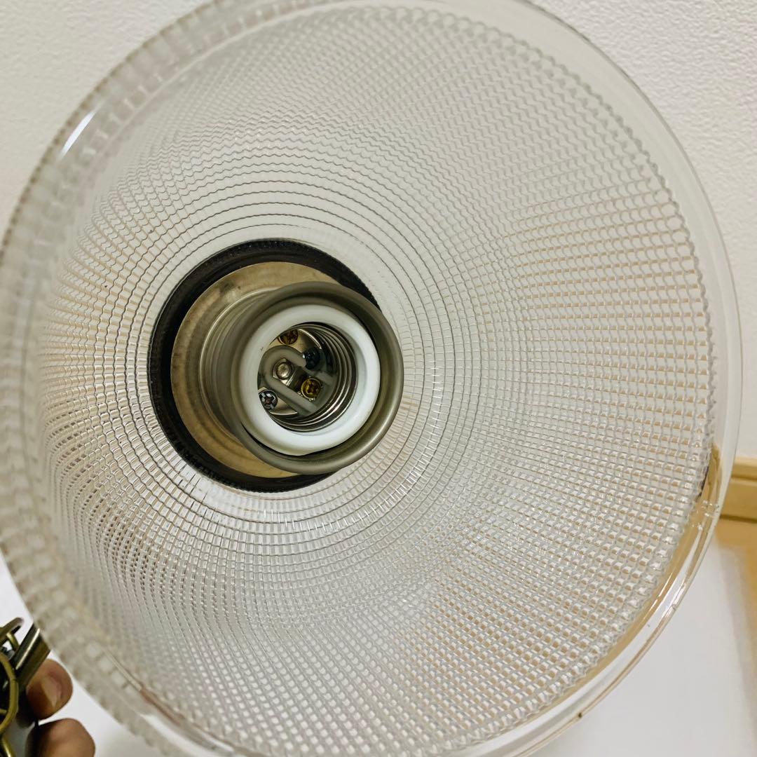 【動作品】ユーワ　ガラスペンダントライト 3灯