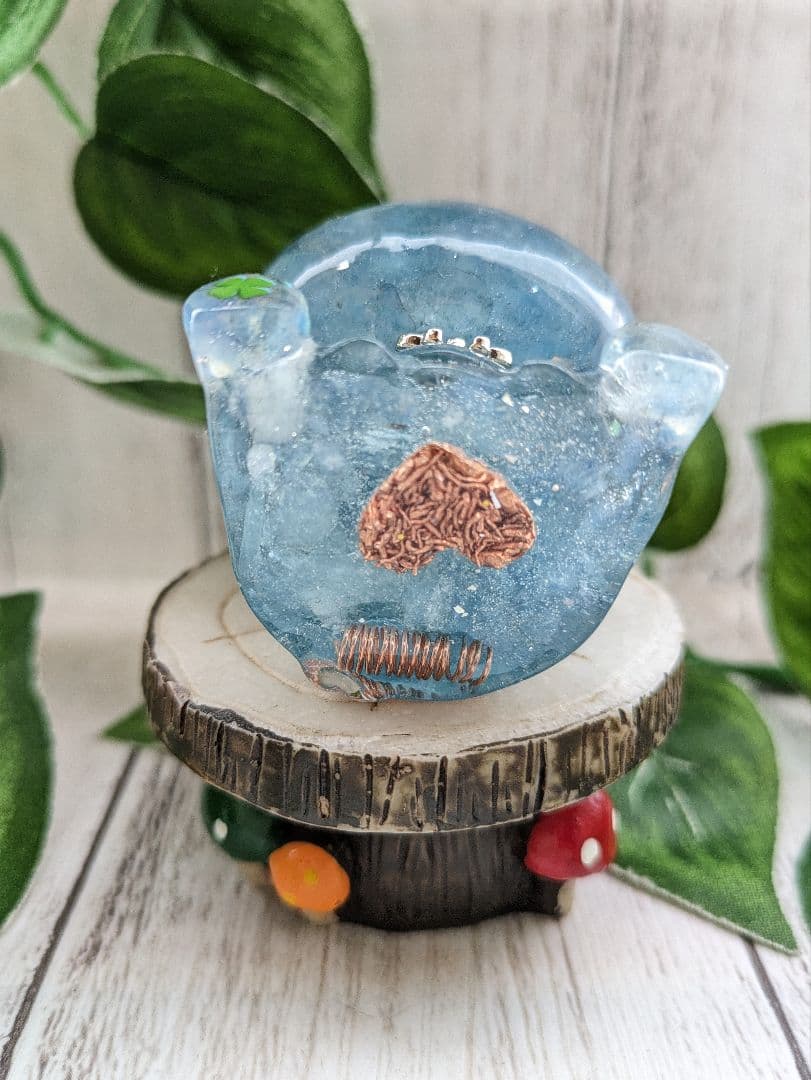 つる927様専用】アクアマリンのかばちゃん形オルゴナイト☆他6点