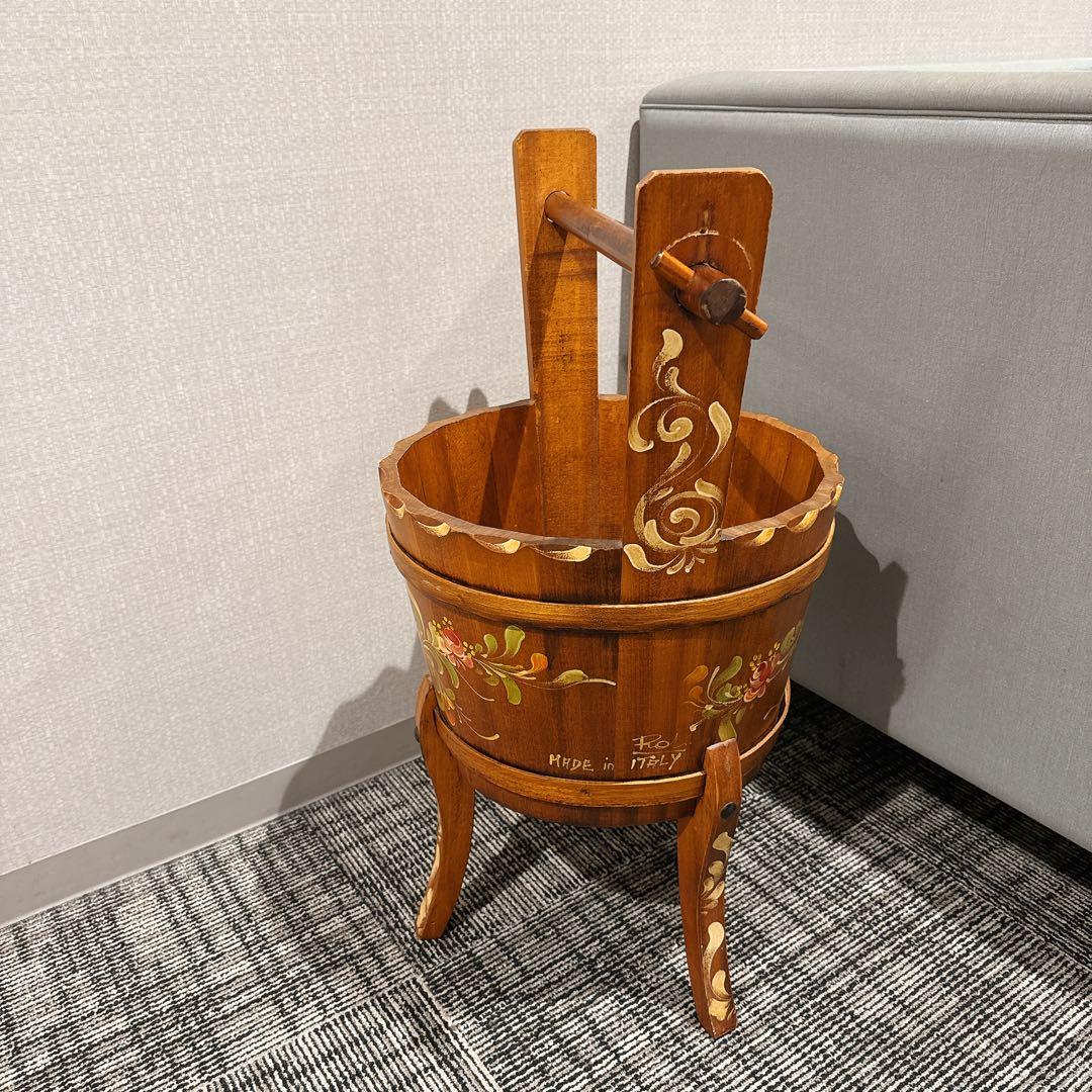 イタリア製　木製プランター