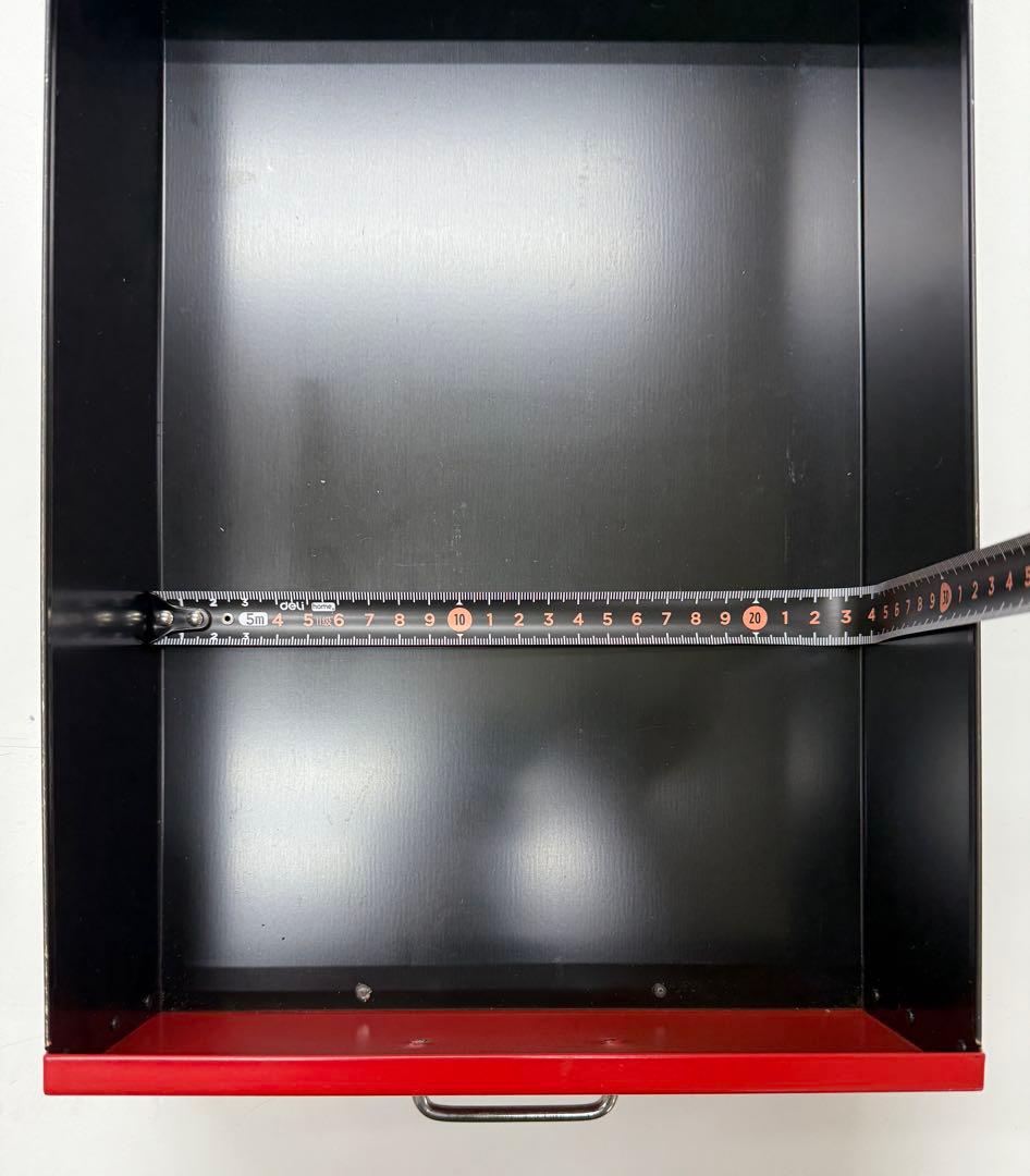 t*i様 BISLEY ビスレー A4 キャビネット 引き出し6段 赤 ペントレ