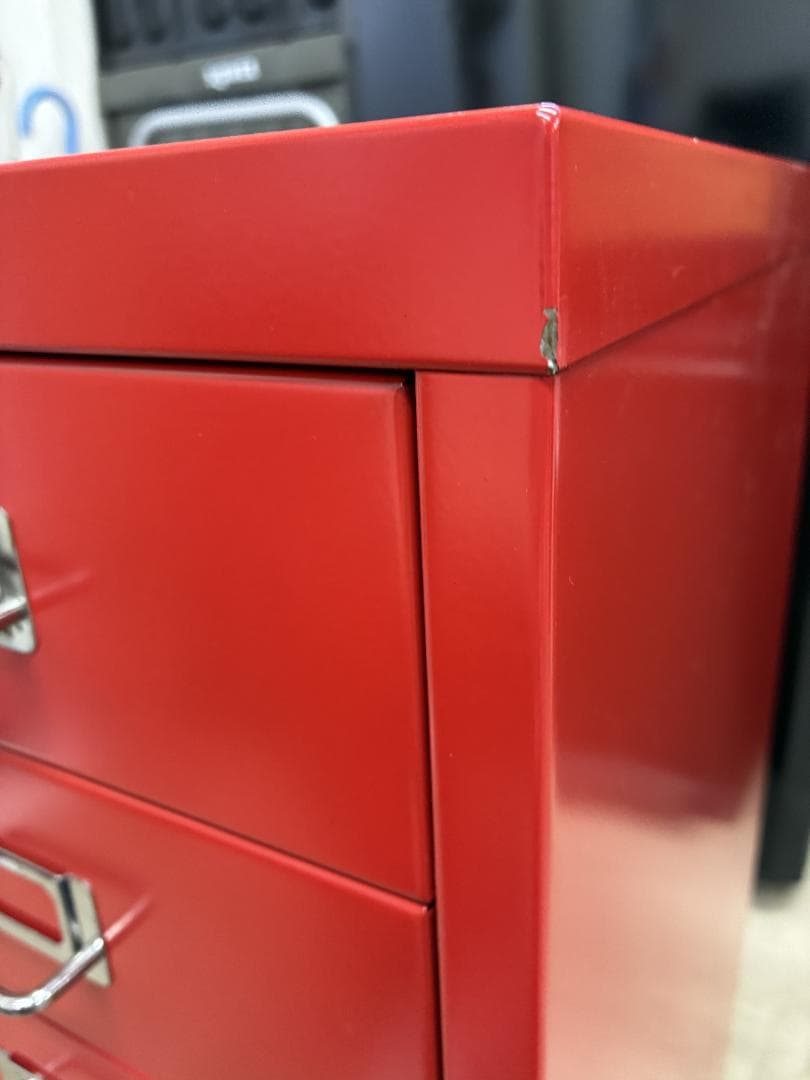 t*i様 BISLEY ビスレー A4 キャビネット 引き出し6段 赤 ペントレ