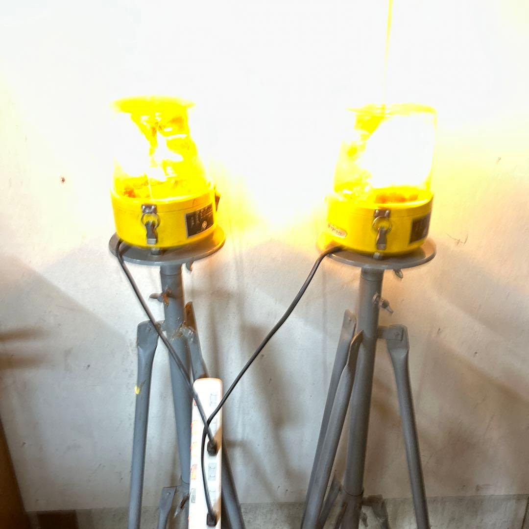 お値下げ❗️末広電機産業 回転灯 ガードライト G.Tー100型 電気製品 三脚付