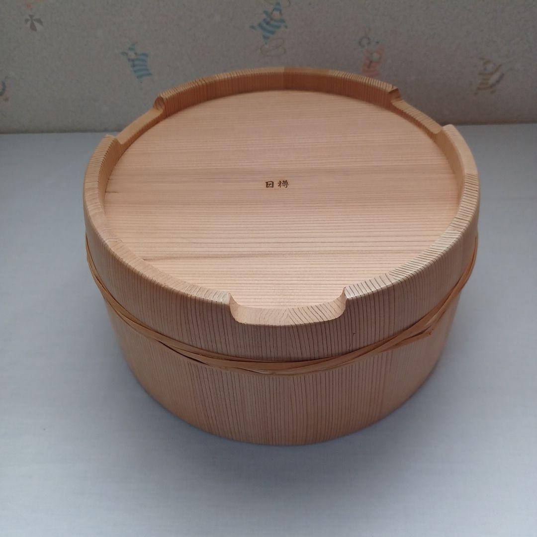 大館天然秋田杉 形 浅型おひつ6号入り ヘラ付き