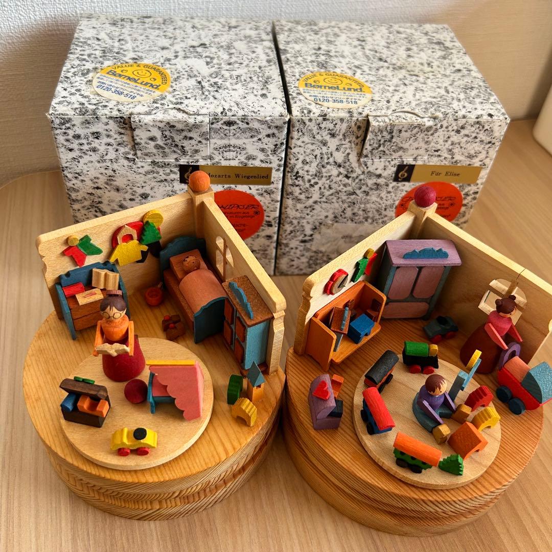 ドイツ　ザイフェン　グラウプナー　オルゴール　2個セット　ボーネルンド