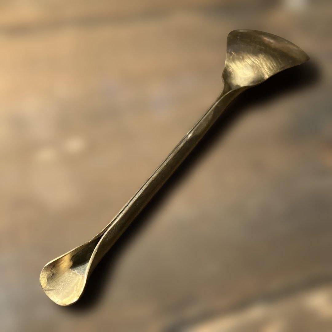 藤田永子　真鍮　スプーン・角トレイ・オーバルトレイ3点セット