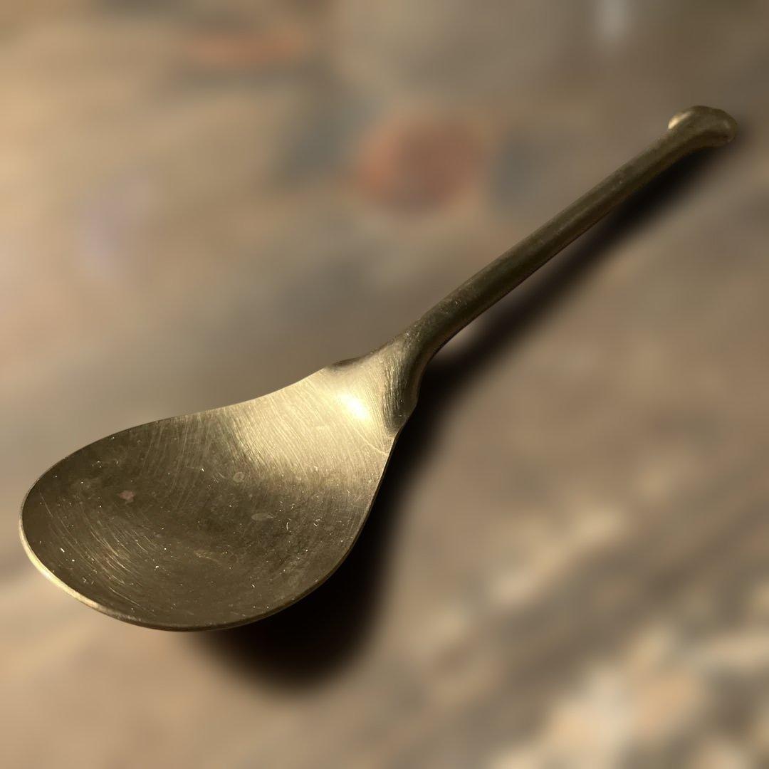 藤田永子　真鍮　スプーン・角トレイ・オーバルトレイ3点セット