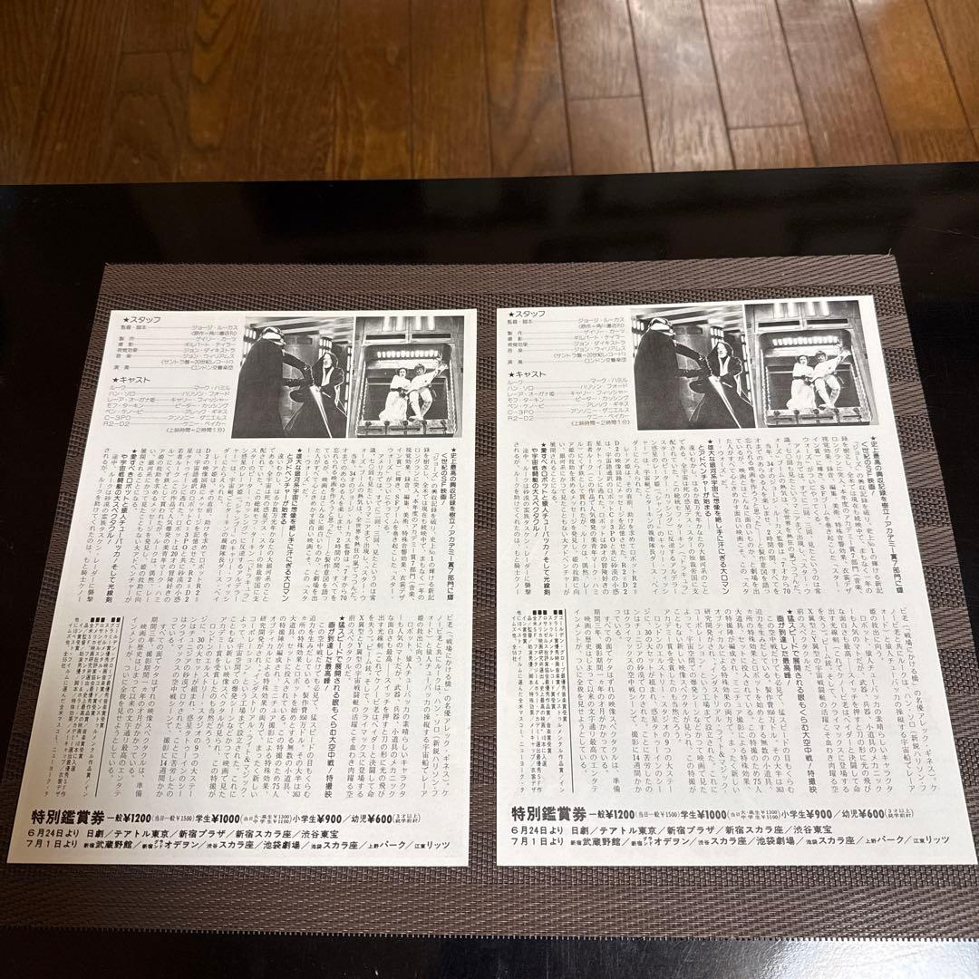 『スター・ウォーズ』映画チラシセット