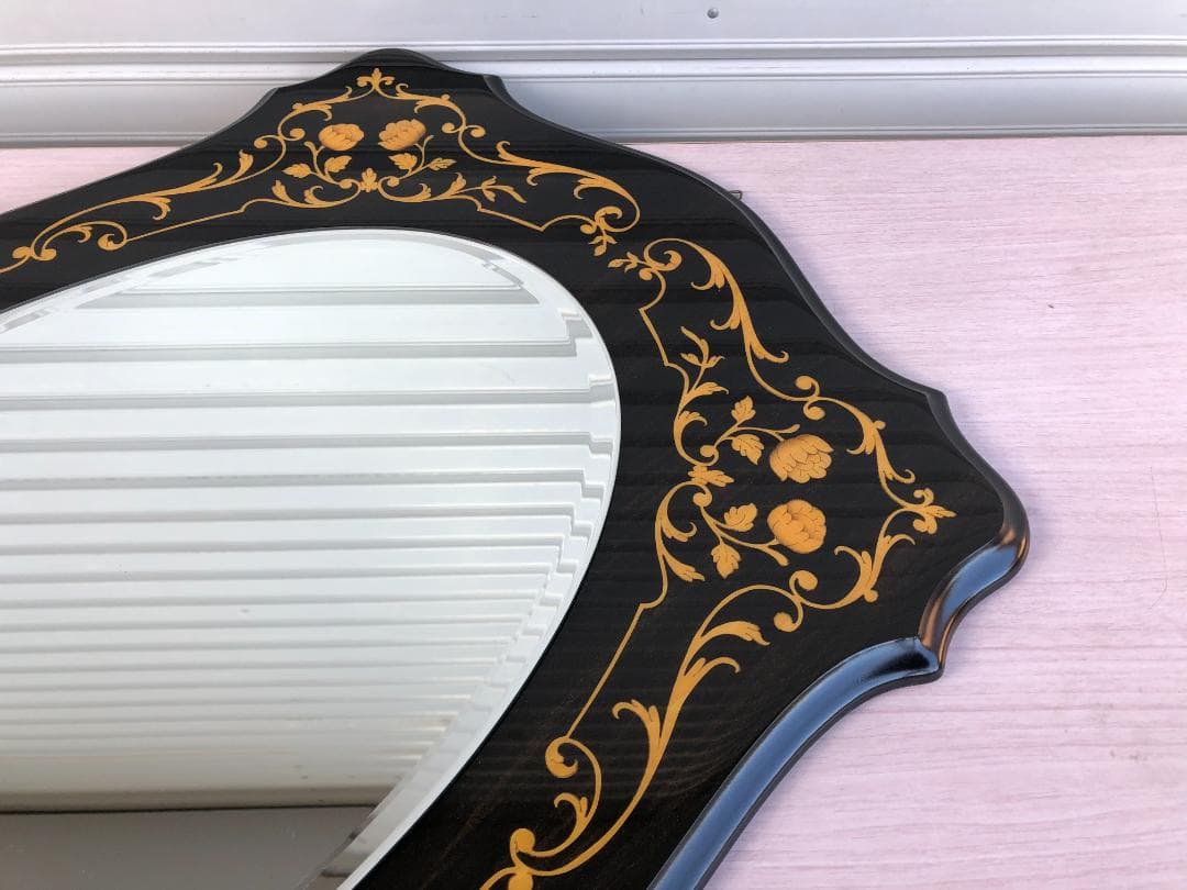 Demain ドマン 壁掛けミラー イタリーコレクション 象嵌細工 鏡