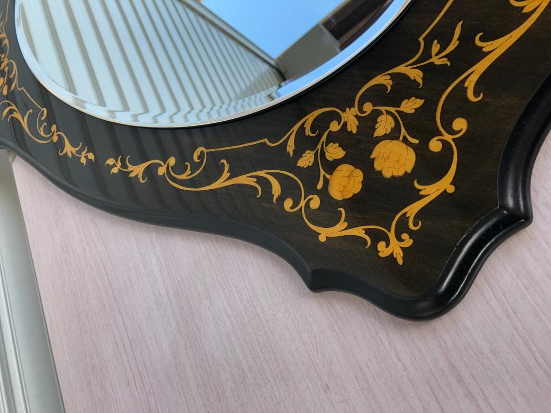 Demain ドマン 壁掛けミラー イタリーコレクション 象嵌細工 鏡