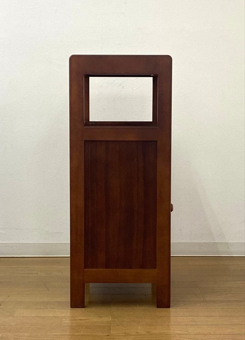 程度良 カリモク 収納 整理 棚 コンソール 電話台 飾り棚