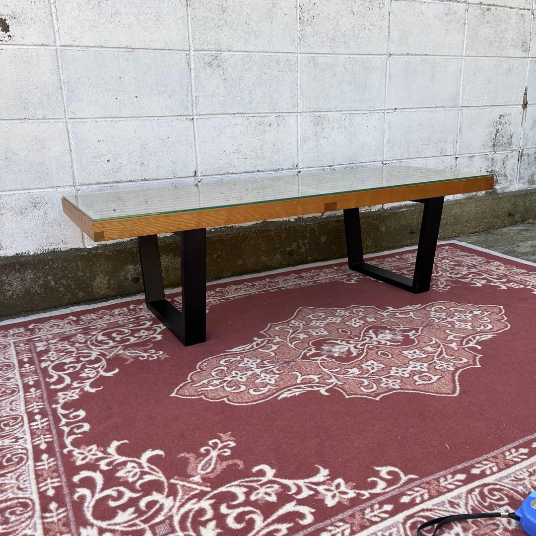 ジョージネルソン◼︎ プラットフォームベンチ リプロダクト品 強化ガラス天板付き