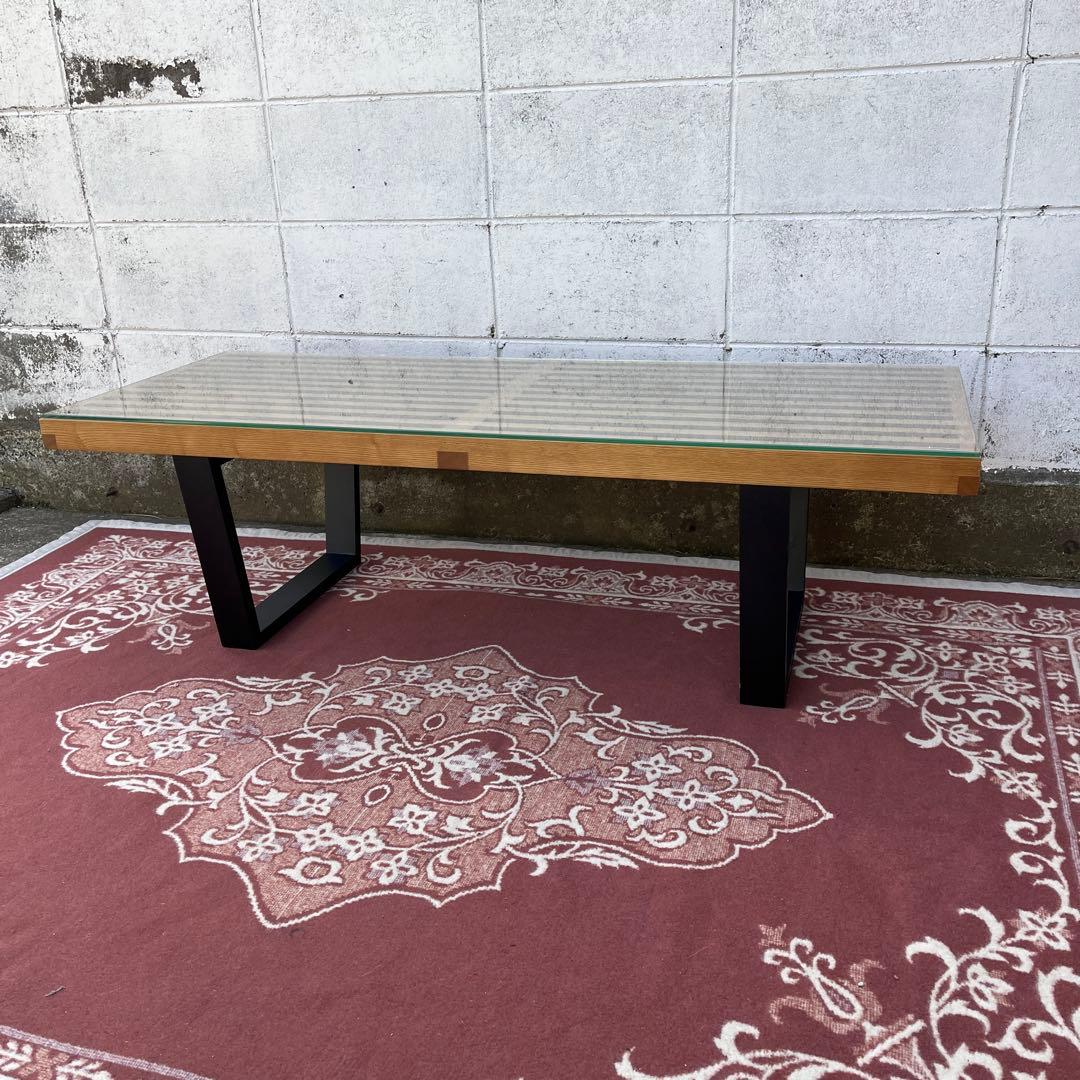 ジョージネルソン◼︎ プラットフォームベンチ リプロダクト品 強化ガラス天板付き