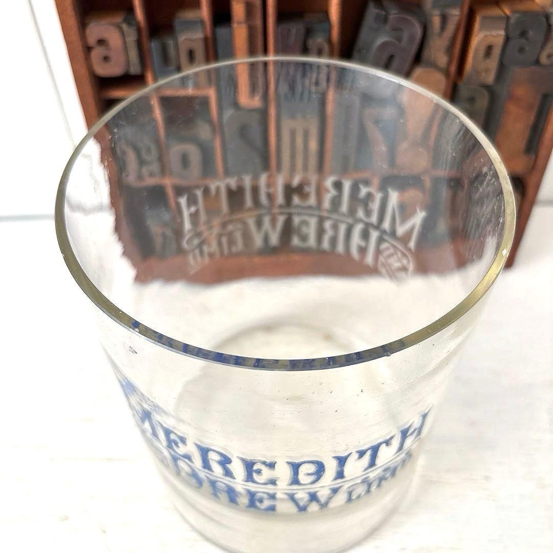 イギリスアンティーク MEREDITH&DREWビスケット ガラスジャー 蓋付き