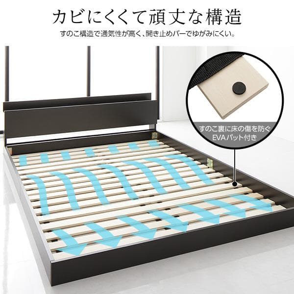 ベッド  ダブル ボンネルコイルマットレス付きds-2246151