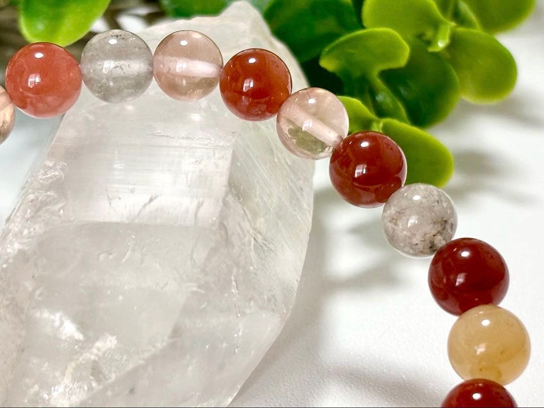 最高品質　超希少入手困難　ミックスラビットヘアルチルクォーツのブレス　7.8㎜