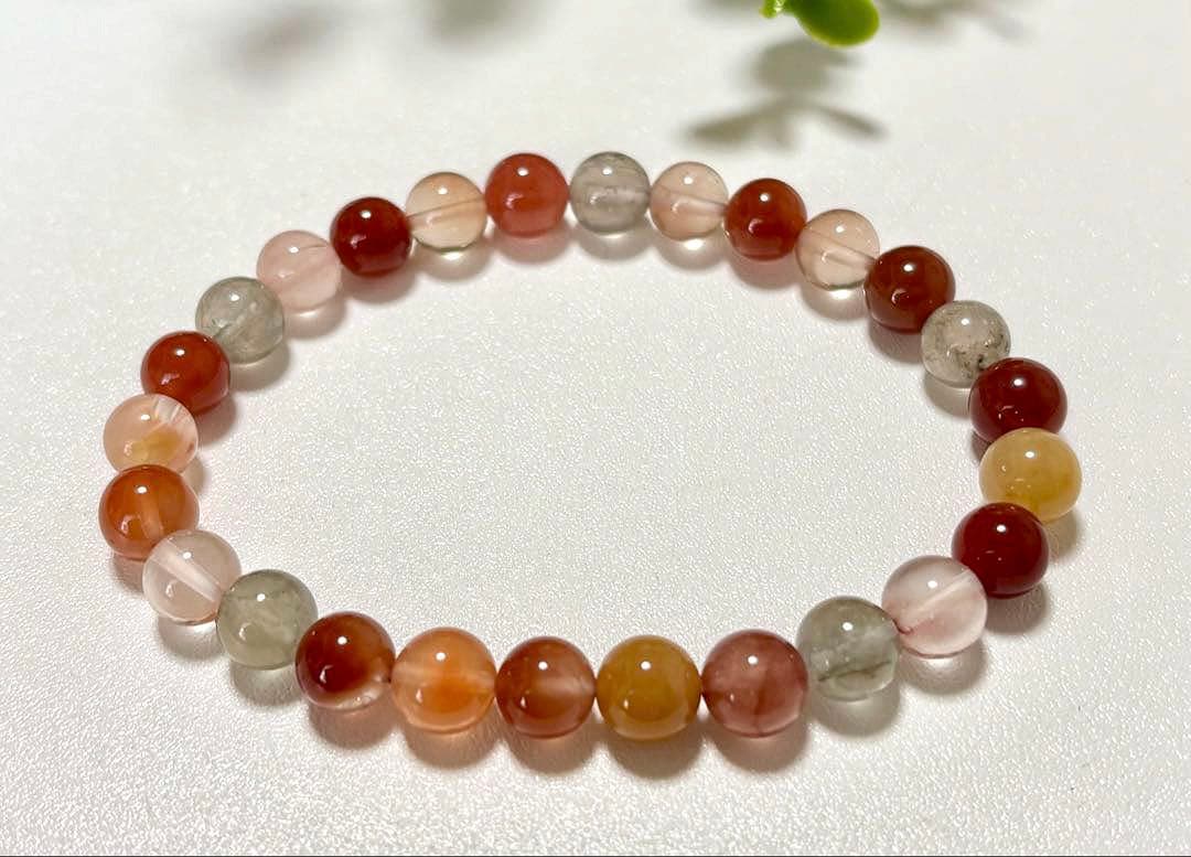 最高品質　超希少入手困難　ミックスラビットヘアルチルクォーツのブレス　7.8㎜