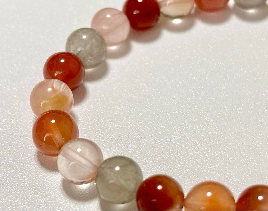 最高品質　超希少入手困難　ミックスラビットヘアルチルクォーツのブレス　7.8㎜