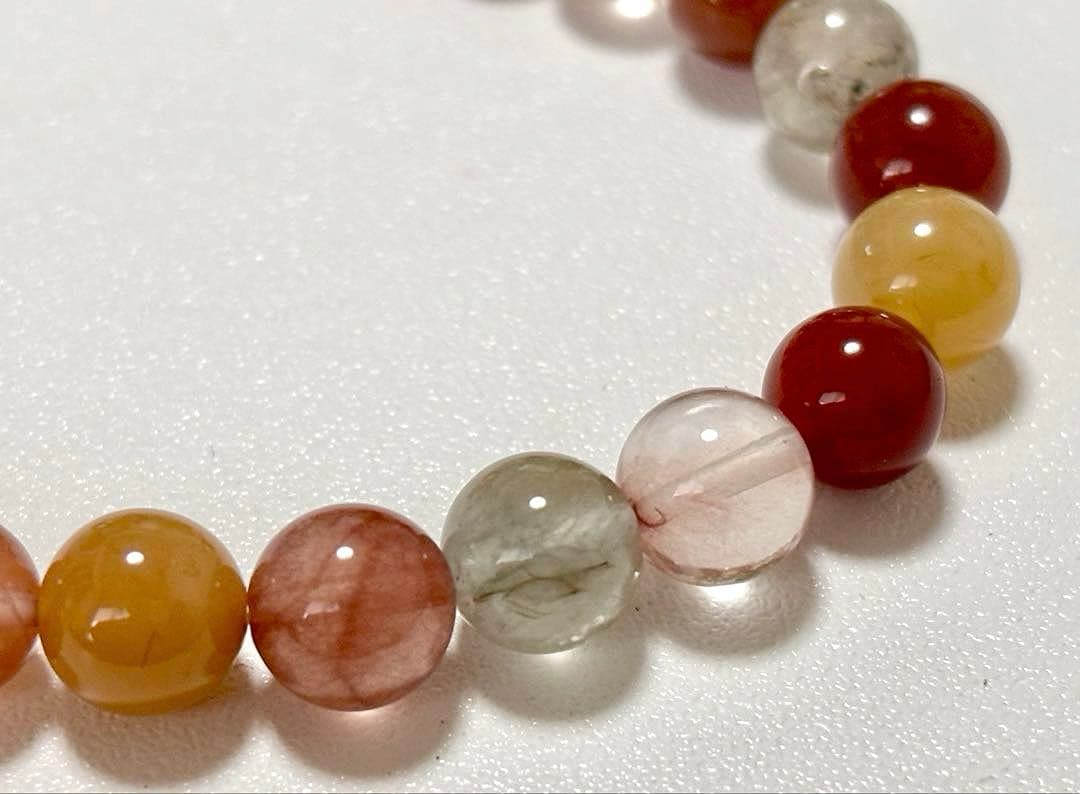 最高品質　超希少入手困難　ミックスラビットヘアルチルクォーツのブレス　7.8㎜