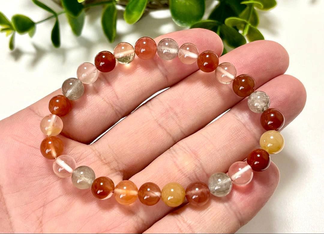 最高品質　超希少入手困難　ミックスラビットヘアルチルクォーツのブレス　7.8㎜