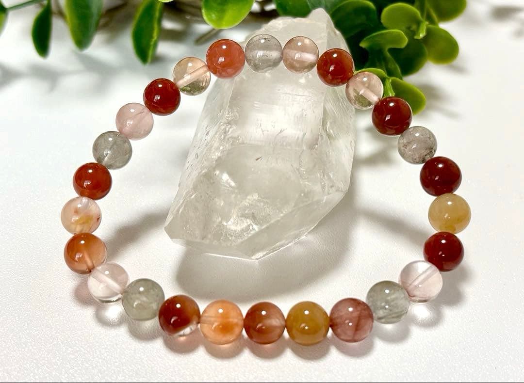 最高品質　超希少入手困難　ミックスラビットヘアルチルクォーツのブレス　7.8㎜