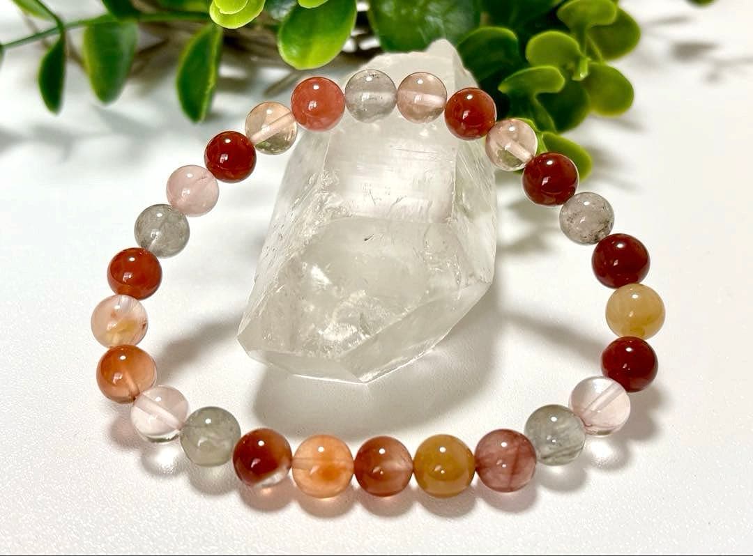 最高品質　超希少入手困難　ミックスラビットヘアルチルクォーツのブレス　7.8㎜