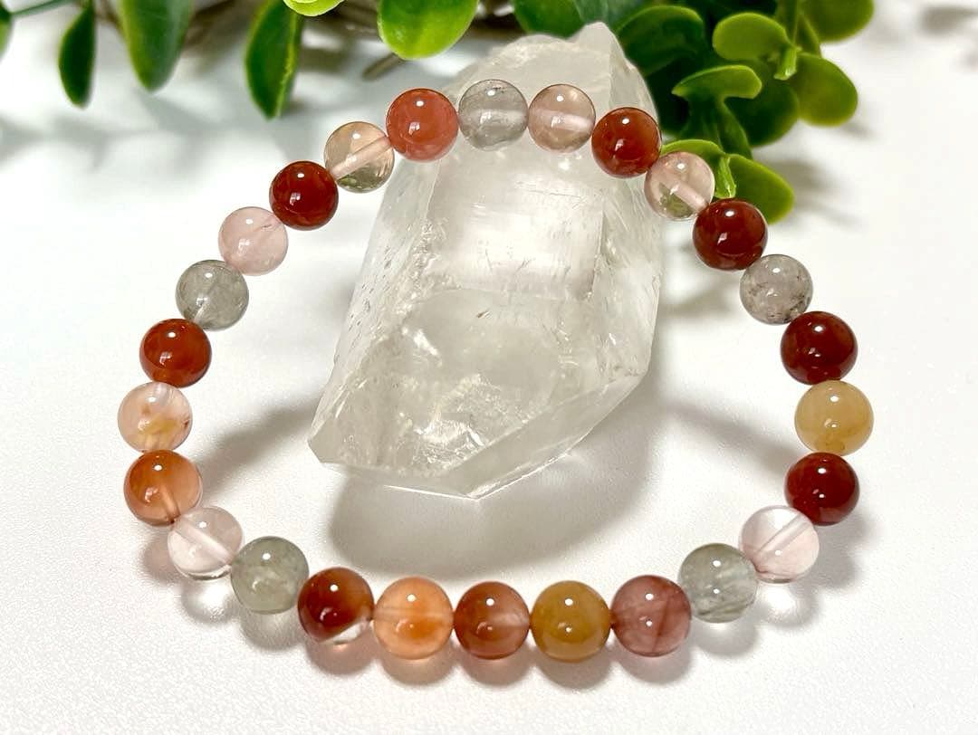 最高品質　超希少入手困難　ミックスラビットヘアルチルクォーツのブレス　7.8㎜