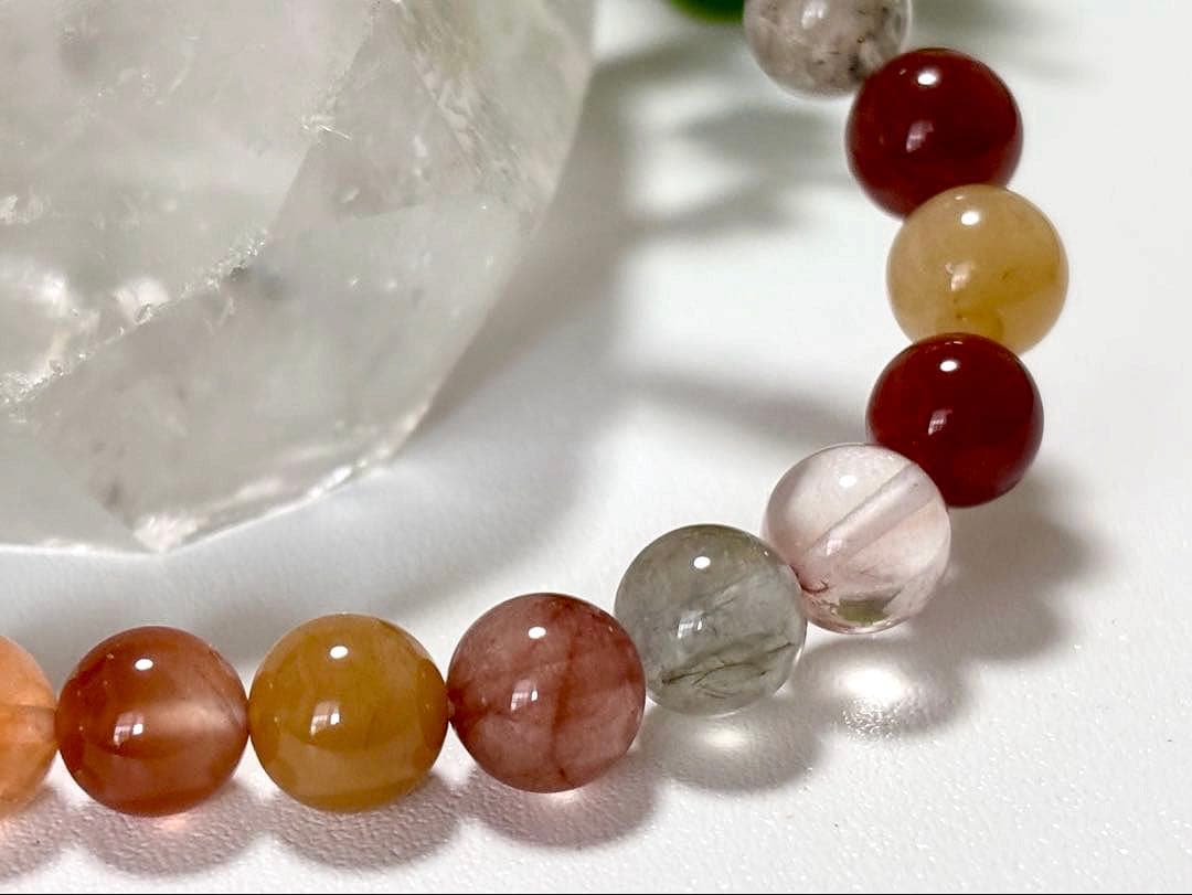 最高品質　超希少入手困難　ミックスラビットヘアルチルクォーツのブレス　7.8㎜