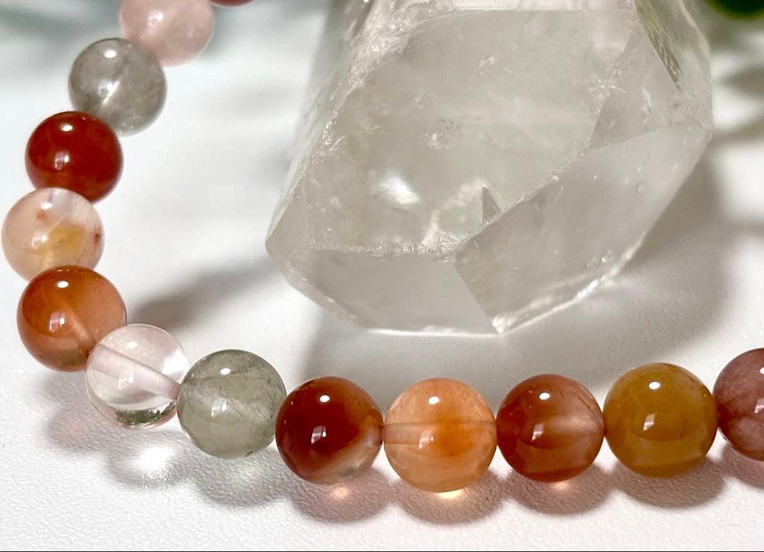 最高品質　超希少入手困難　ミックスラビットヘアルチルクォーツのブレス　7.8㎜