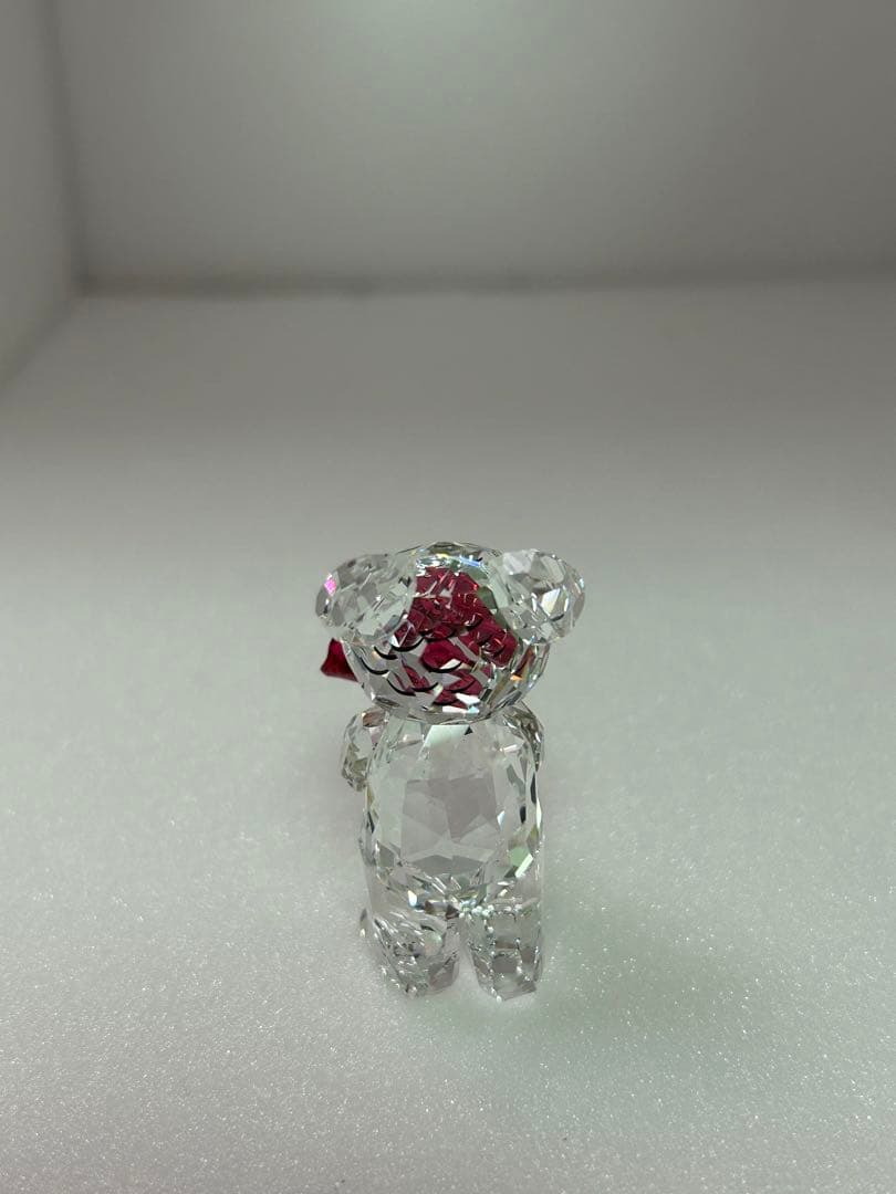 スワロフスキー　ベア　花束　クマ置物