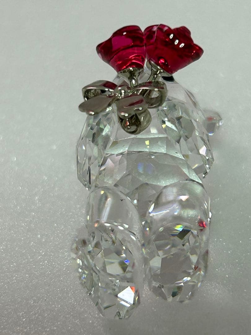 スワロフスキー　ベア　花束　クマ置物