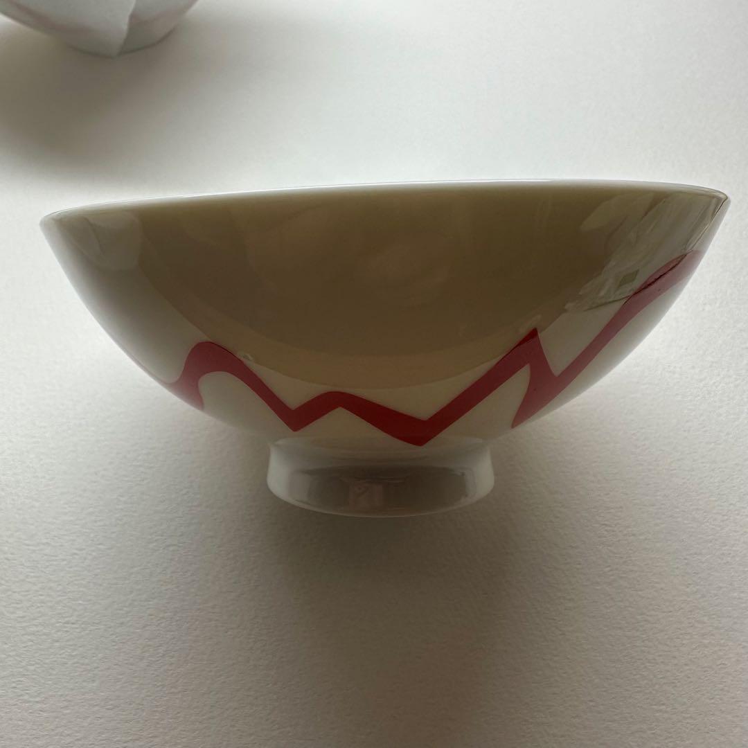 源右衛門⭐️染錦梅花丸紋濃 赤絵梅花丸も紋濃ペア飯椀 染錦梅花丸紋濃