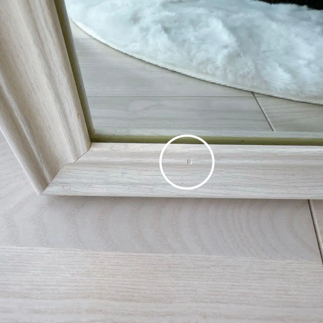 アンティーク ホワイト ウォールミラー スタンドミラー 壁立て 全身鏡 ホワイト