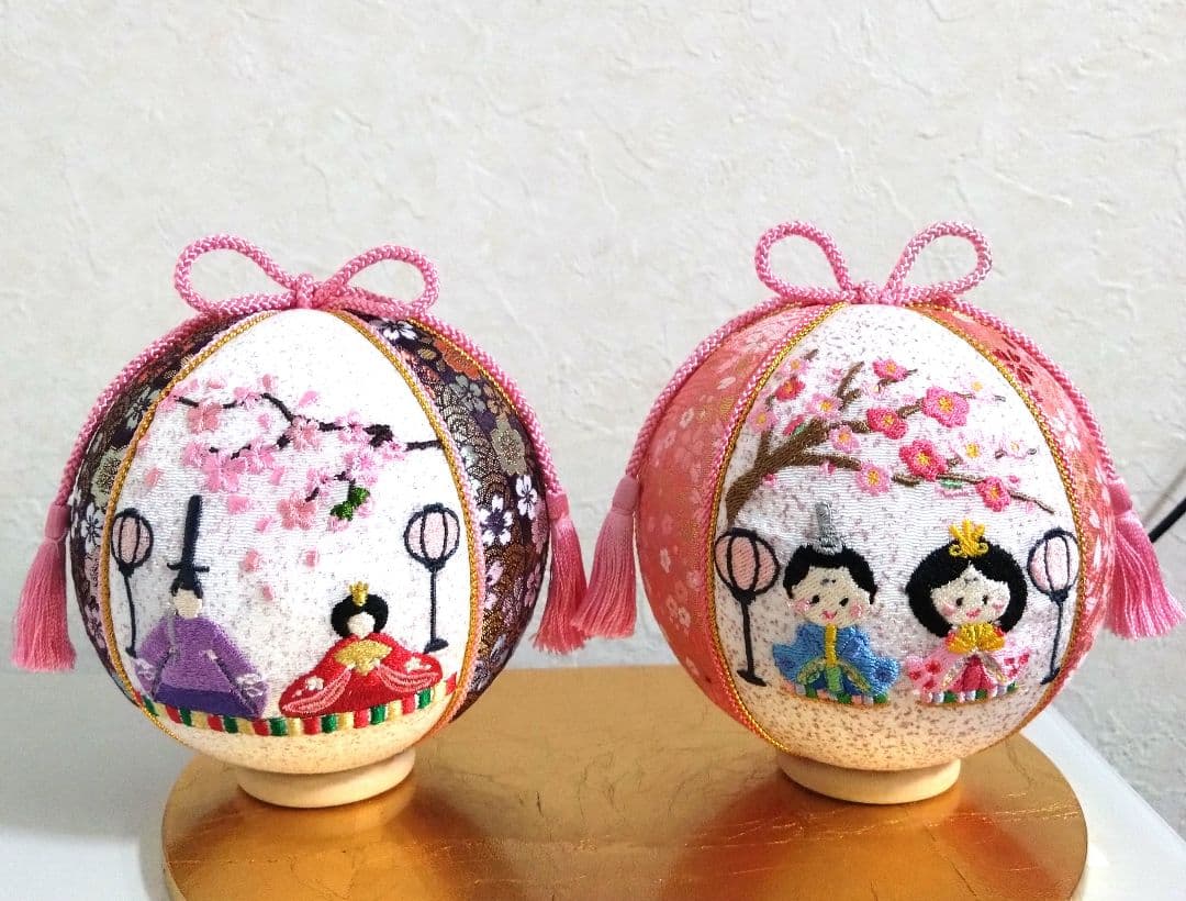 しょりん 手毬 手鞠 てまり 刺繍お雛様他 No20.34.41.43