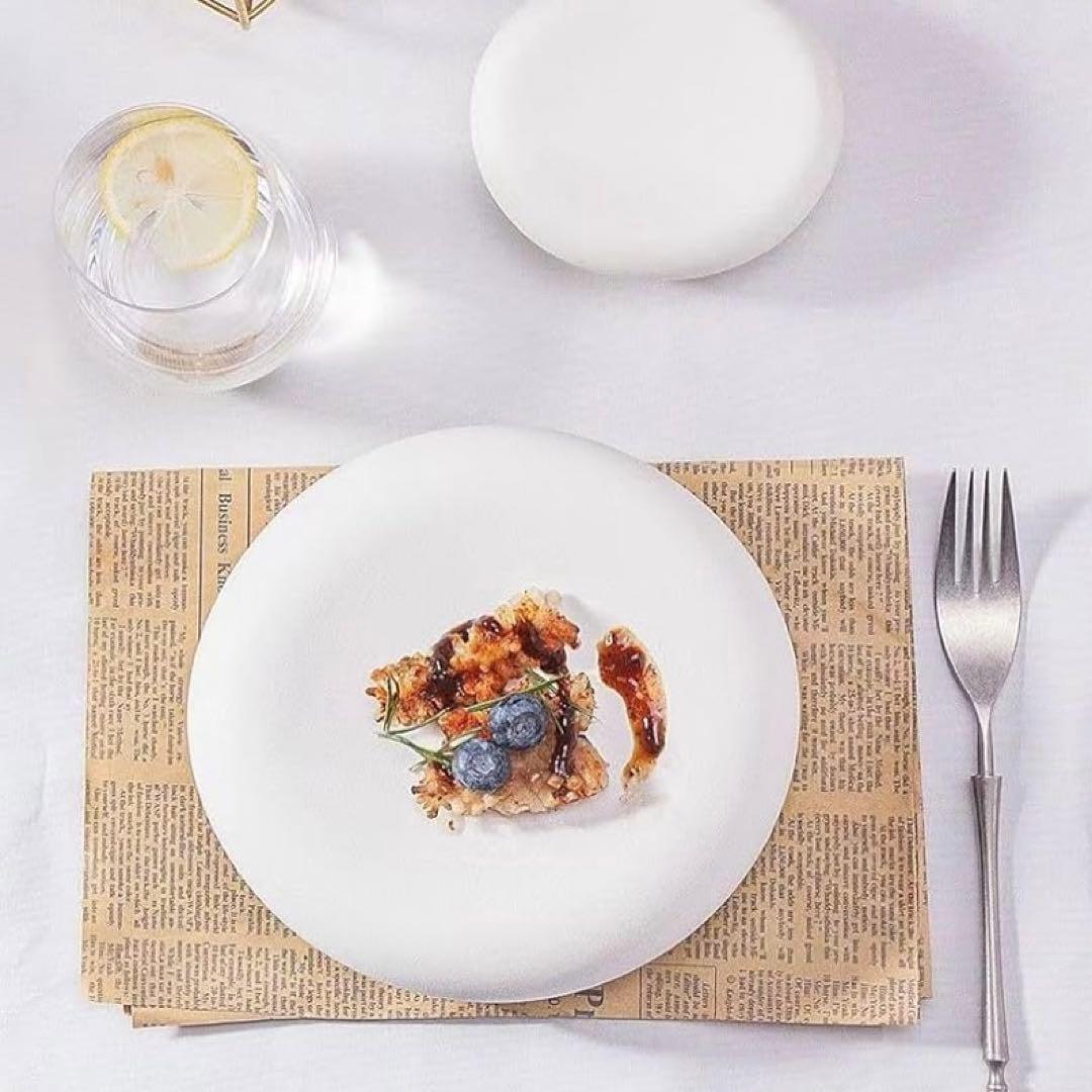 【6枚セット】バラ売り可 洋風フレンチ皿 ホワイトプレート 18.5×5.8cm