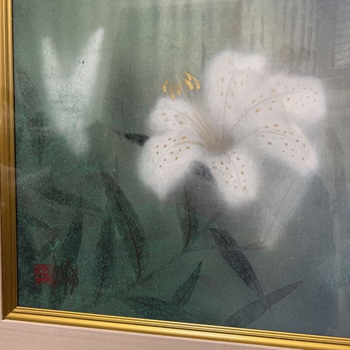 ユリ　百合　絵画