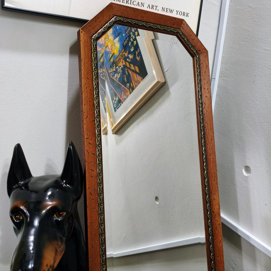 イタリア製 古木風 姿見 ミラー おしゃれ 鏡 壁掛け