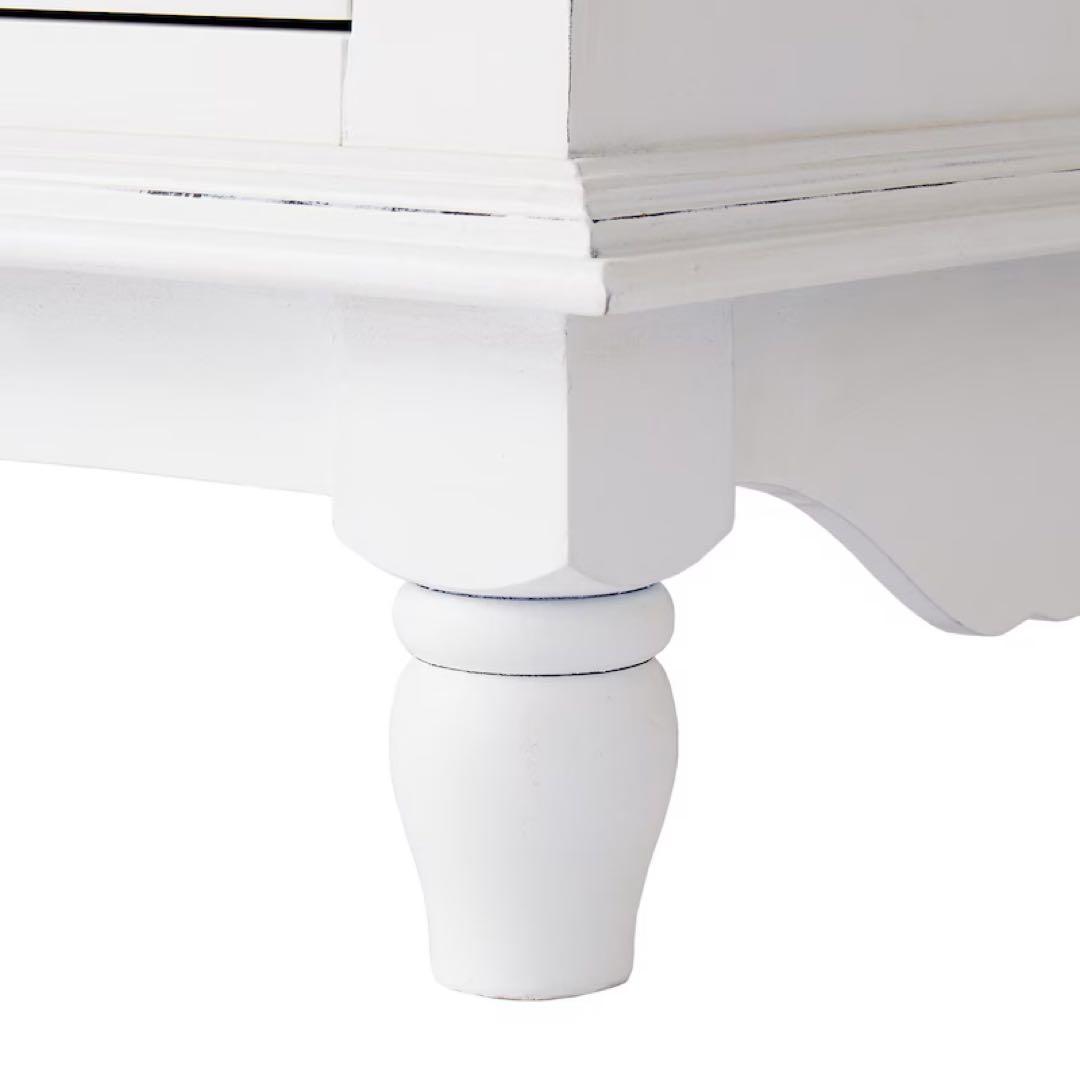 ヨーロピアン調リビングボード サイドボード キャビネット アンティーク風 姫家具