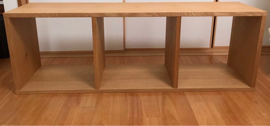 無印良品　スタッキングシェルフ・３段・オーク材