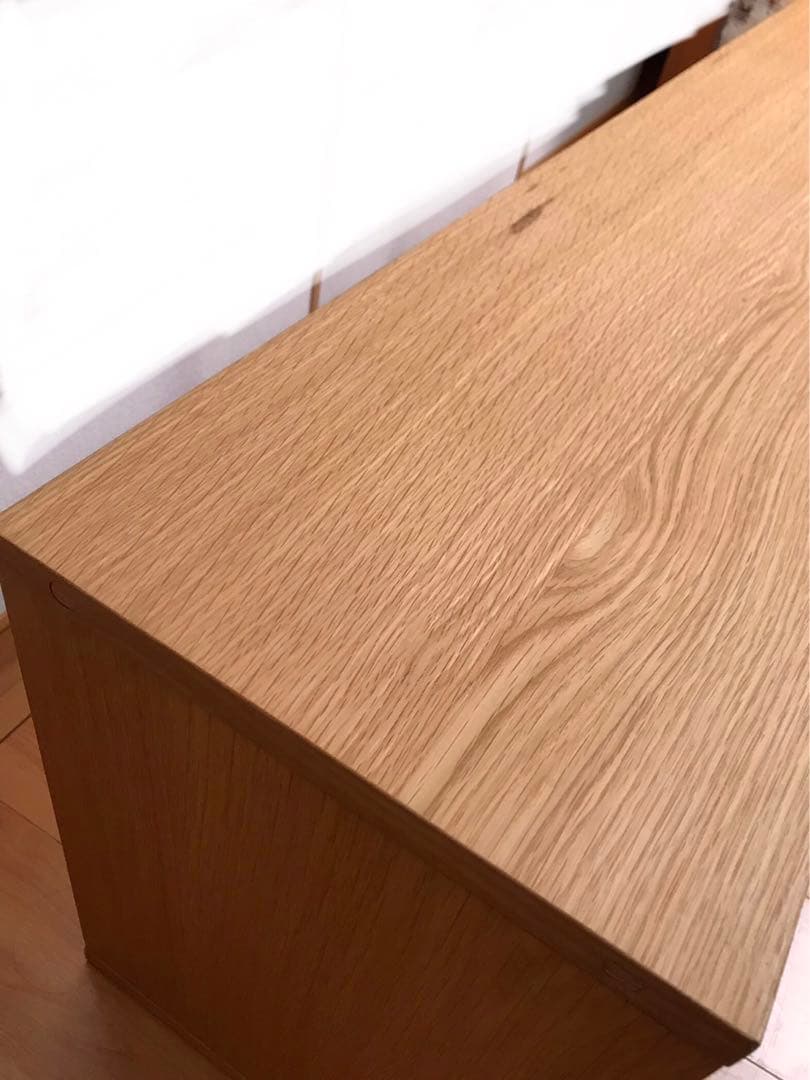 無印良品　スタッキングシェルフ・３段・オーク材