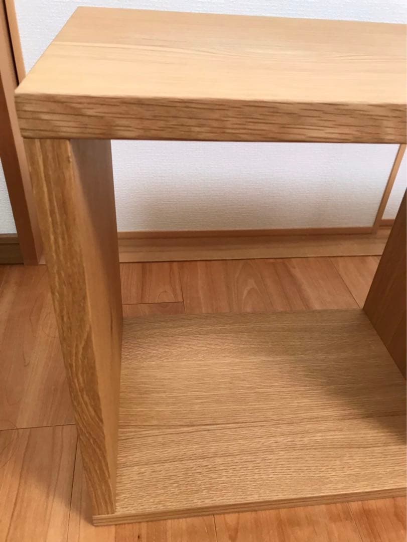 無印良品　スタッキングシェルフ・３段・オーク材