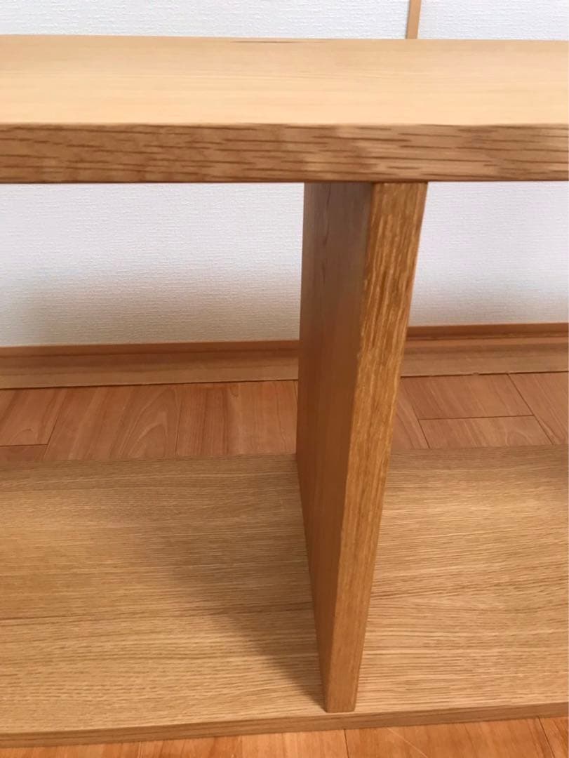 無印良品　スタッキングシェルフ・３段・オーク材