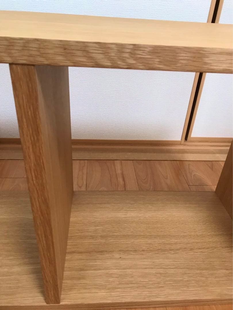 無印良品　スタッキングシェルフ・３段・オーク材