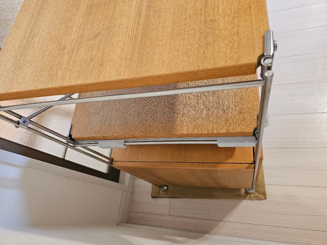 無印良品 MUJI オーク材 ステンレスユニットシェルフ 引出し 帆布バスケット