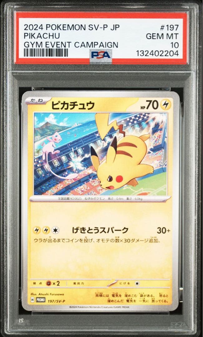 【PSA10】ポケモンカード　ピカチュウ　げきとうスパーク　ジムプロモ　2連番④
