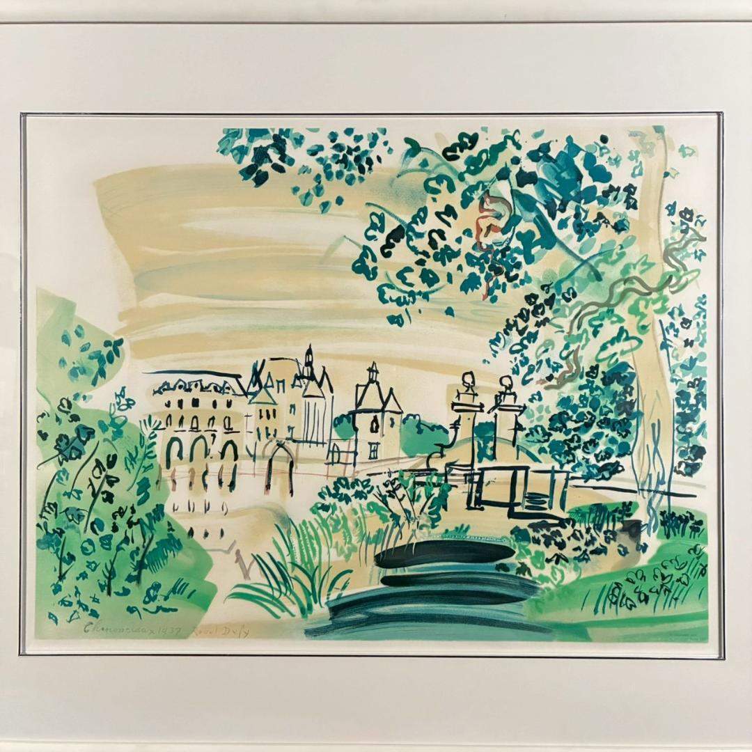 ラウル・デュフィ「シュノンソー」リトグラフ 版上サイン有 フランス