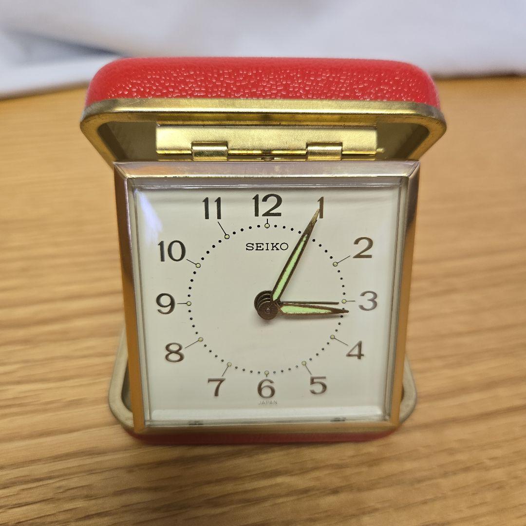 SEIKO トラベルクロック 昭和レトロ 稼動品 ビンテージ - メルカリ