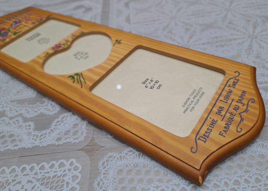 ヴィンテージ カントリー フォトフレーム フラワー ハート y2k 平成レトロ