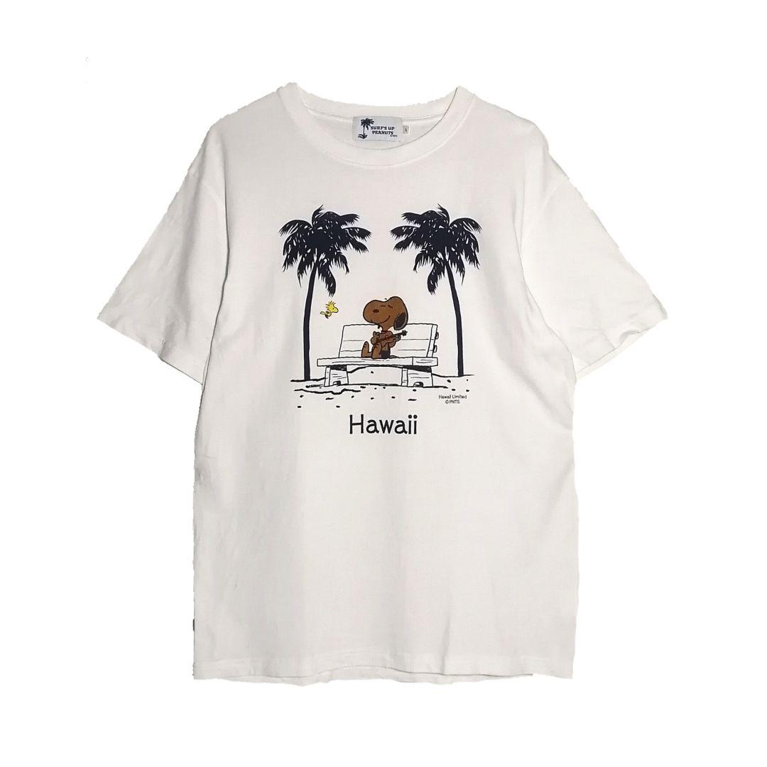 美品】SURF'S UP PEANUTS ハワイ限定スヌーピーTシャツ 白 L - メルカリ