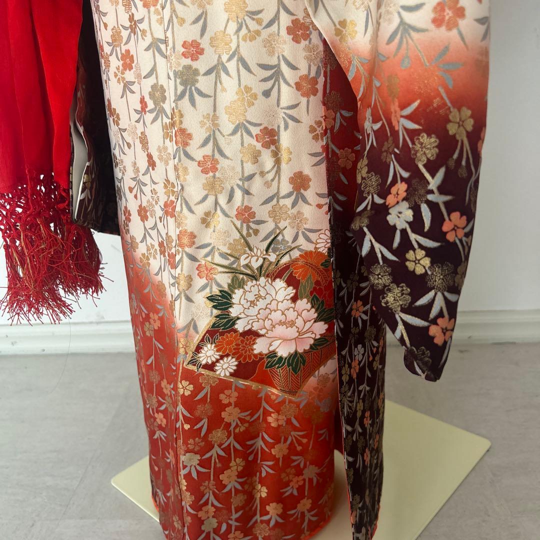 7歳　七五三　正絹着物　帯　帯揚げ　帯締め　しごきのセット